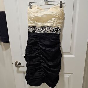 Elegant Black and Cream Dress SEND AN OFFER